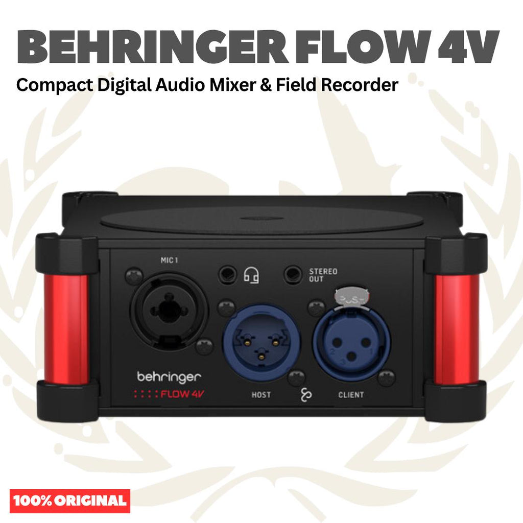 Behringer FLOW 4V Compact Digital Audio Mixer & Field Recorder