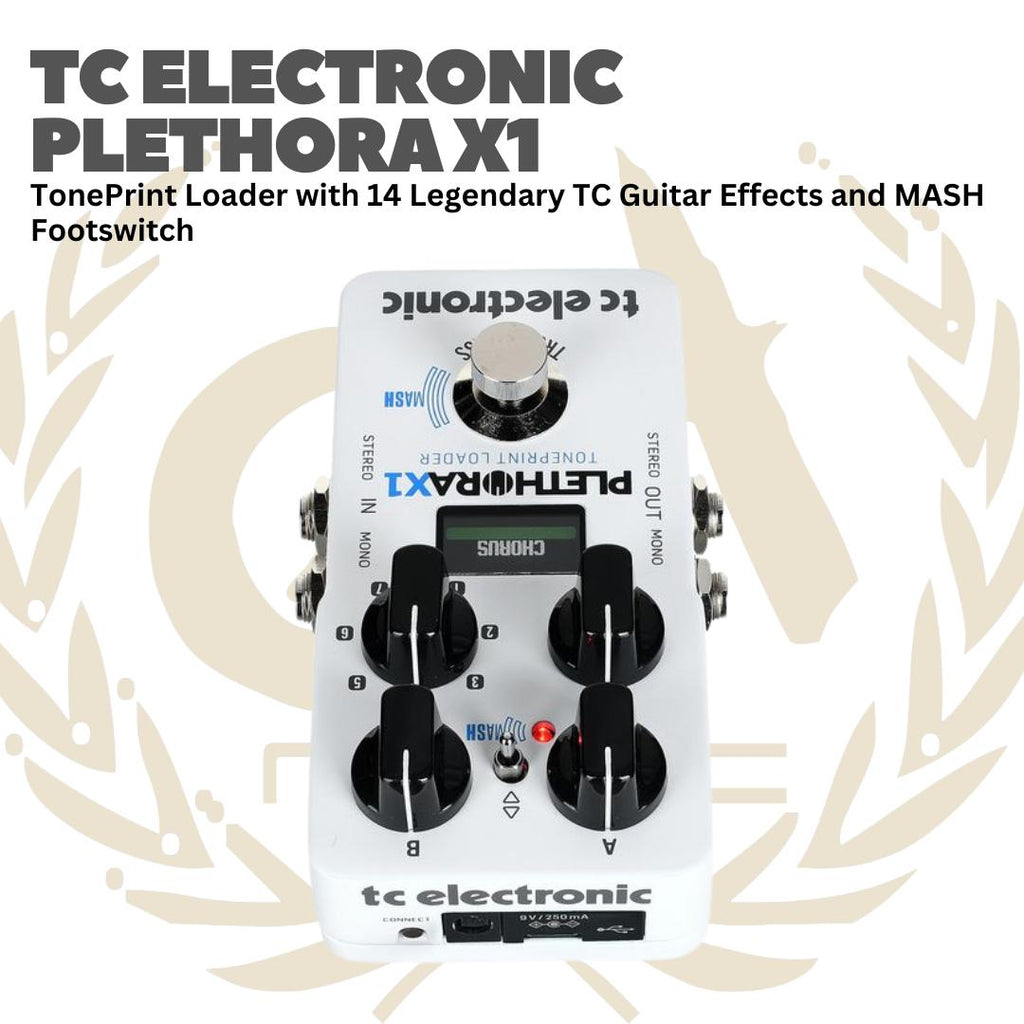 TC ELECTRONIC PLETHORA X1 TONEPRINT LOADER FOOTSWITCH GUITAR EFFECT - EFEK GITAR BASS PEDAL