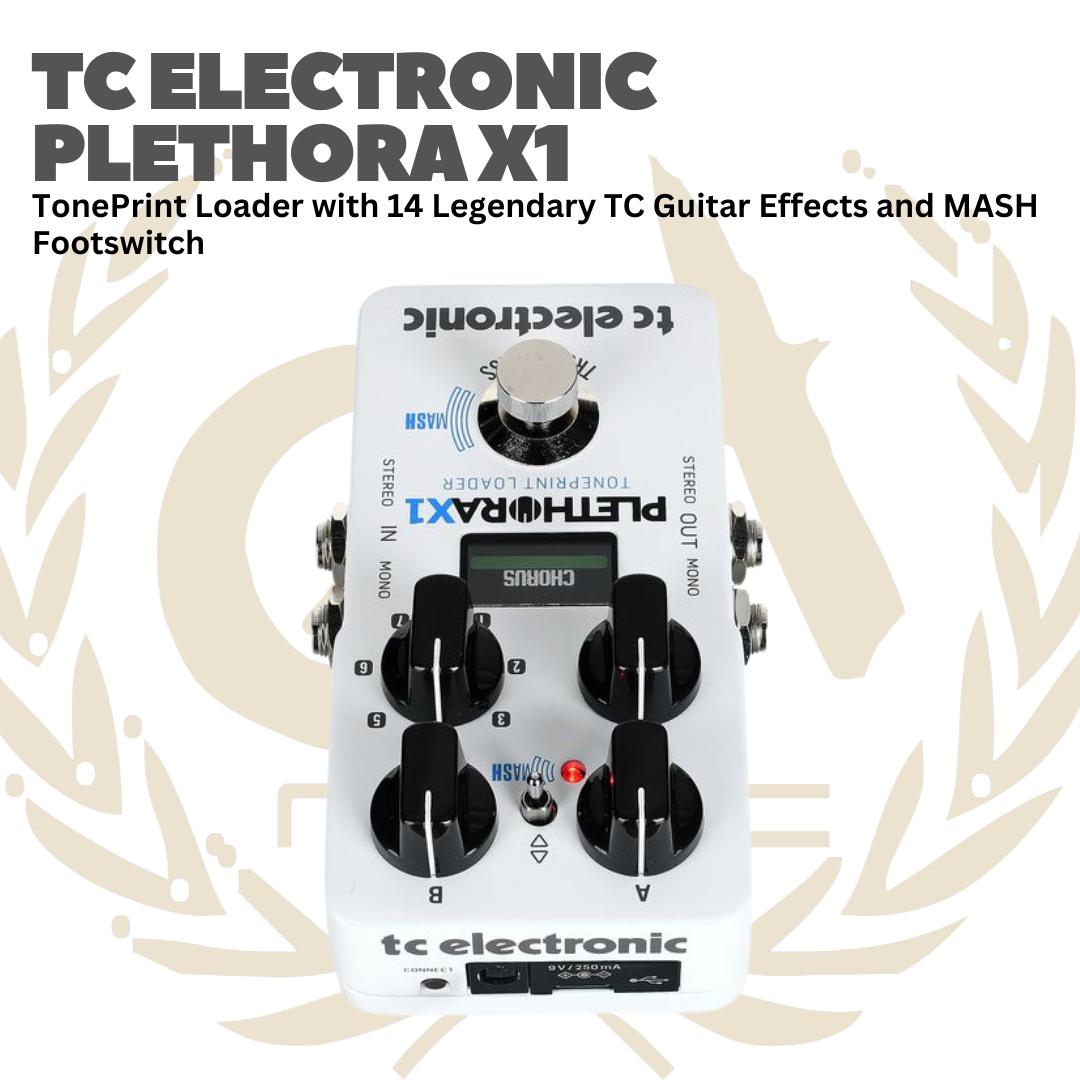 TC ELECTRONIC PLETHORA X1 TONEPRINT LOADER FOOTSWITCH GUITAR EFFECT - EFEK GITAR BASS PEDAL