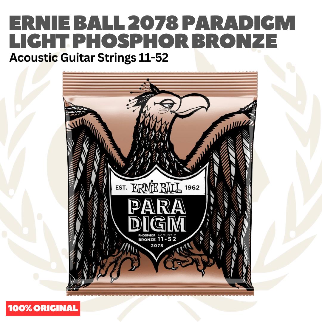 Ernie Ball 2078 11-52 Paradigm Light Phosphor Bronze Acoustic Guitar Strings - Senar Gitar Listrik