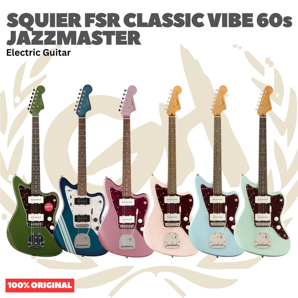 Squier FSR Classic Vibe 60s Jazzmaster Electric Guitar - Gitar Listrik Elektrik Original Asli