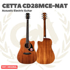 Cetta CD28MCE-NAT Acoustic Electric Guitar - Gitar Akustik Elektrik dengan Preamp CD-28MCE-NAT