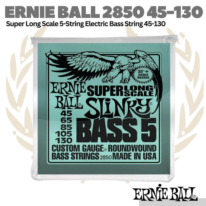Ernie Ball 2850 Super Long Scale Electric Bass 5 String, 45-130