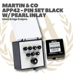 Martin Pin Set With Pearl Inlay Bridge Endpins Inlaid - Akustik Bridge Pin Acoustic APP45 APP42
