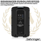BEHRINGER EUROLIVE B112D Active 2 Way 12" PA Speaker System | Aktif