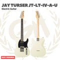Jay Turser JT-LT-IV-A-U Series Single Cutaway Solid Body Maple Neck 6-String Electric Guitar, Ivory - Gitar Listrik Elektrik