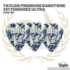 Taylor Premium DarkTone 351 Thermex Ultra Picks, Blue Swirl 6-Pack - Pick Gitar Bass