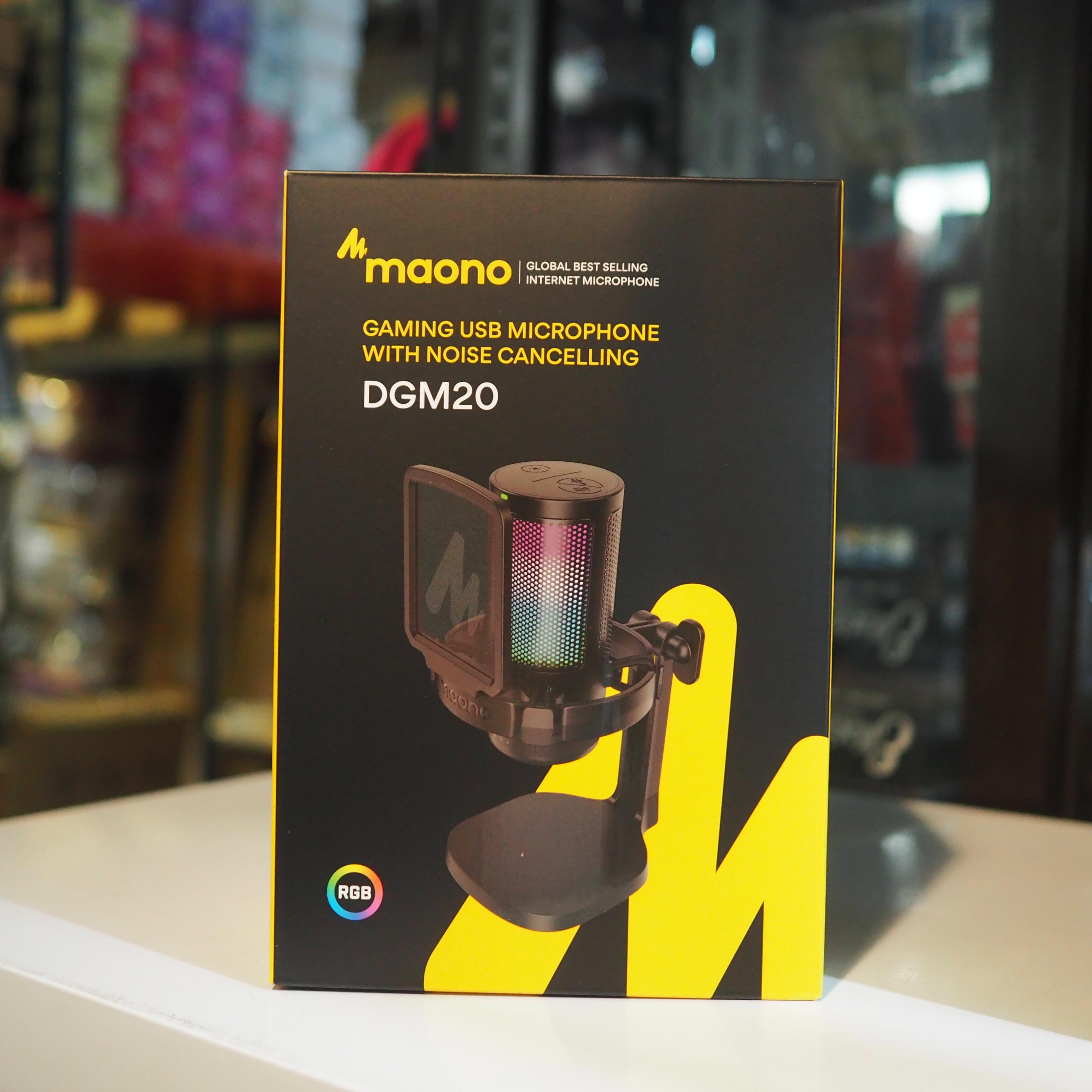 MAONO DGM20 Condenser USB Gaming RGB Microphone + Noise Reduction DM20