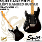 Squier Classic Vibe 70s Stratocaster HSS Left-Handed Electric Guitar - Gitar Kidal Listrik