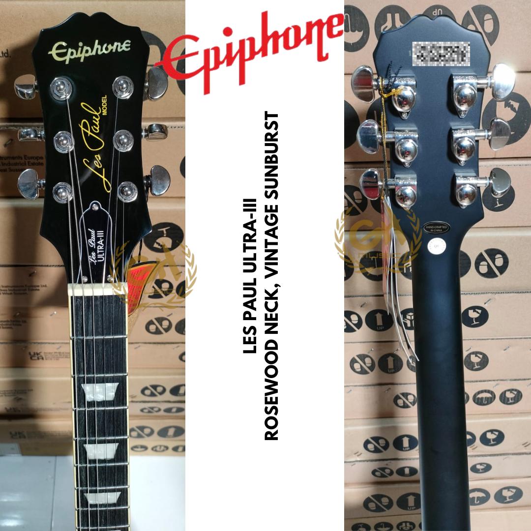 Epiphone Les Paul Ultra-III Electric Guitar, RW Neck - Gitar Elektrik