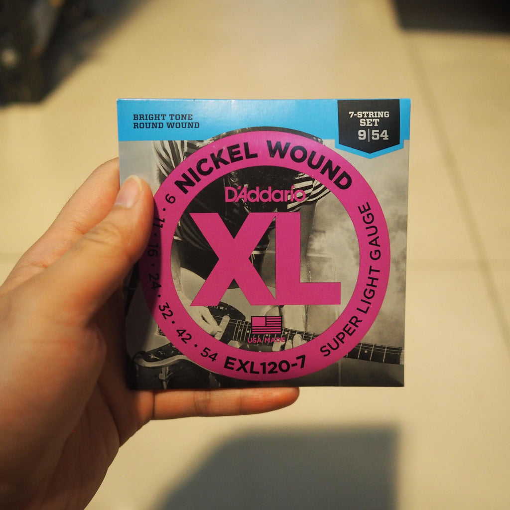 D'addario EXL120-7 09-54 7 String Electric Guitar - Senar Gitar Elektrik
