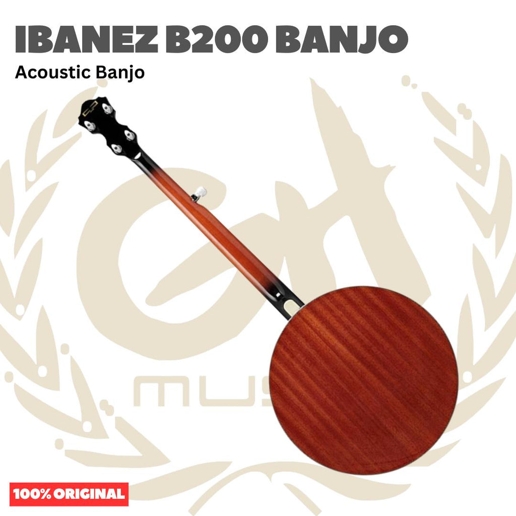 Ibanez B200 Acoustic Banjo - Gitar Banjo Tradisional 5-Senar Original Asli