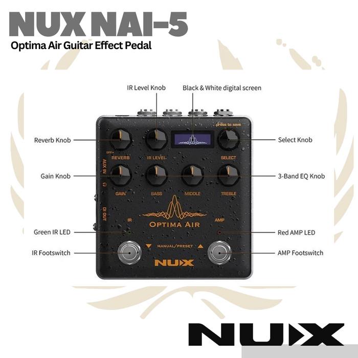NUX Optima Air NAI5 Guitar Effect Pedal - Efek Gitar NAI-5