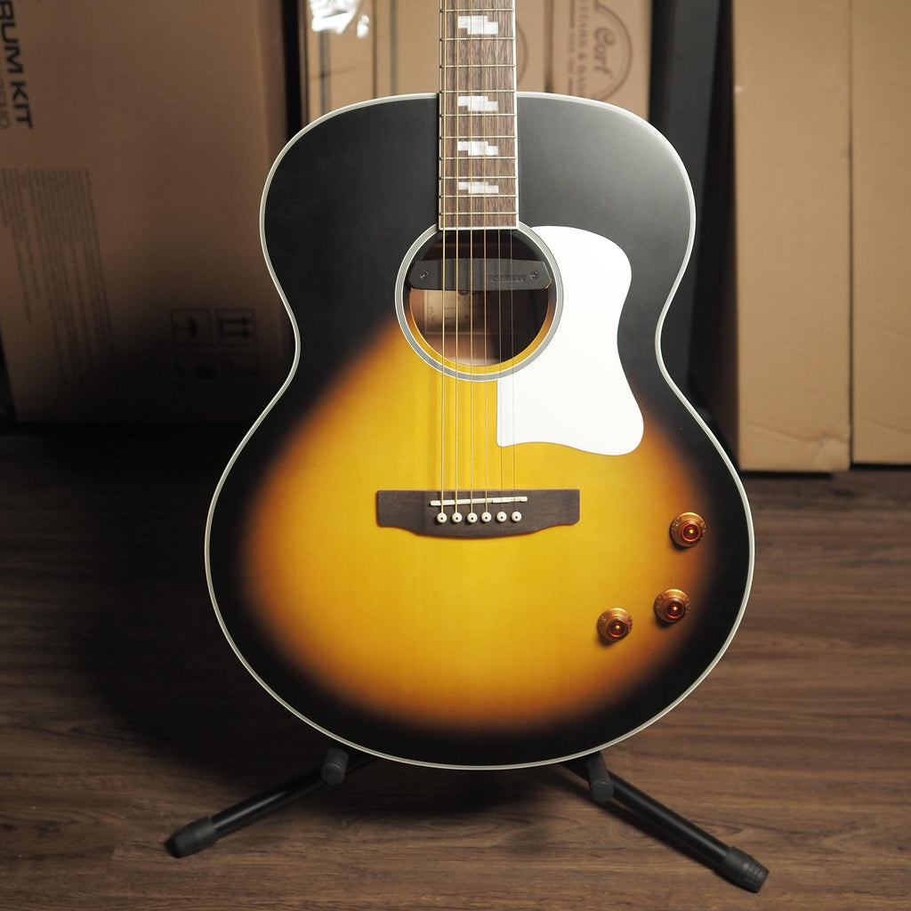Cort CJ-Retro Jumbo Acoustic Guitar w/Gig Bag - Gitar Akustik