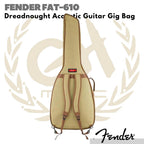 Fender FAT610 Dreadnought Acoustic Guitar Gig Bag | Tas Gitar Akustik