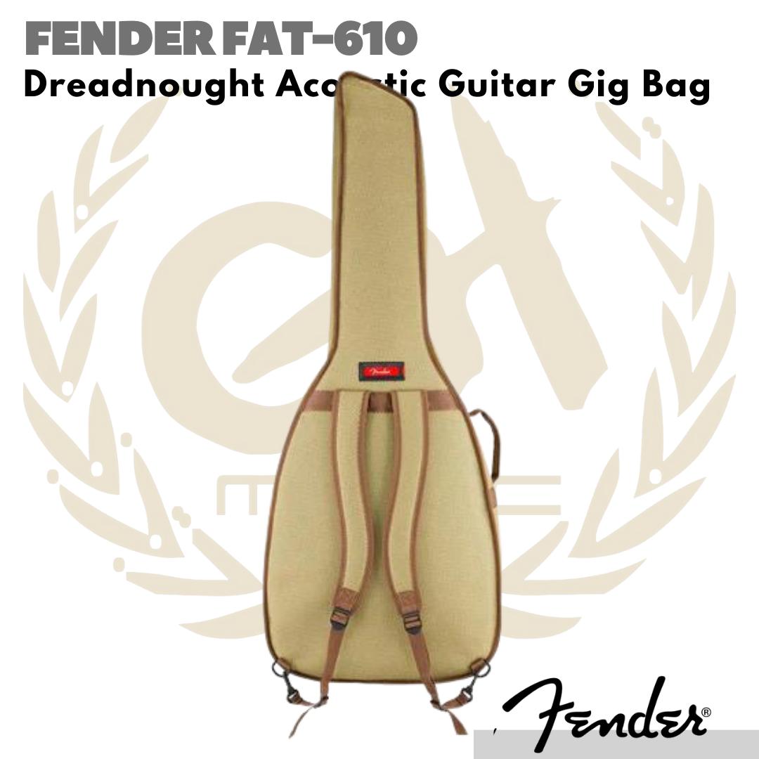 Fender FAT610 Dreadnought Acoustic Guitar Gig Bag | Tas Gitar Akustik