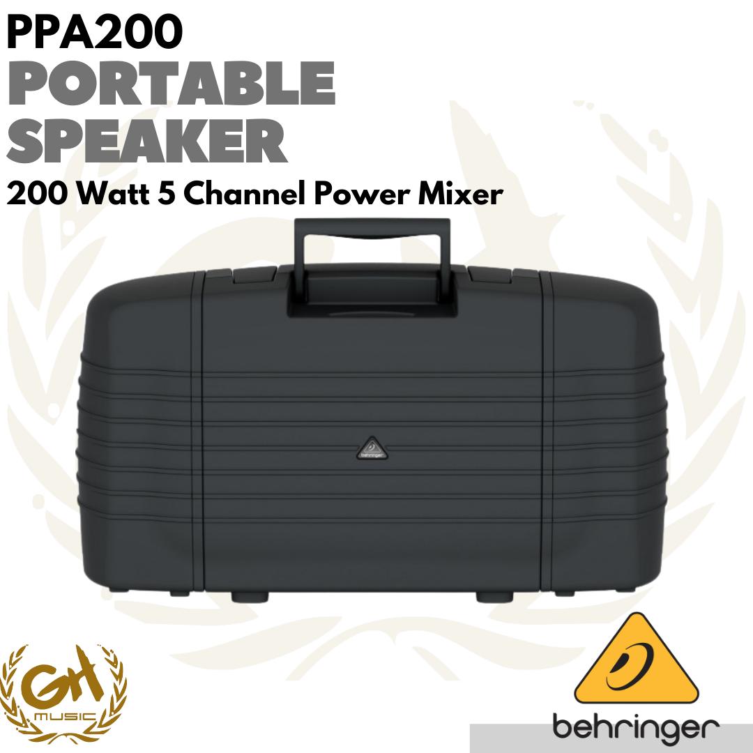 BEHRINGER PPA200 Portable Speaker 5 Chanel Power Mixer meeting karaoke