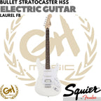 SQUIER BULLET STRATOCASTER HSS ELEKTRIC GUITAR LAURAL FB ARCTIC WHITE