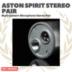 ASTON SPIRIT STEREO PAIR Multi-pattern Condenser Microphone Stereo Pair - Mic Kondensor Mik Sepasang Set Multipolar Mikrofon Original Asli