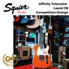 Squier Afinity Telecaster Electric Guitar Laurel FB Competition Orange