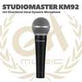 KM92 Uni-Directional Vocal Dynamic Microphone - KM 92 Mic Dinamik Karaoke Studiomaster KM-92 Mik Original