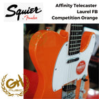 Squier Afinity Telecaster Electric Guitar Laurel FB Competition Orange