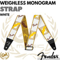 Fender WeighLess Monogram Guitar Strap - STRAP GITAR