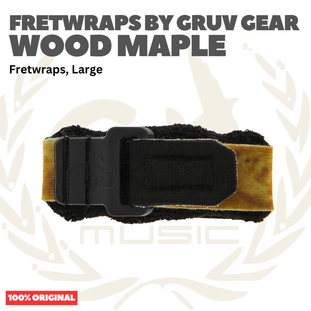 FretWraps by Gruv Gear 1PK-LIT-LG - String Muters, Wood Maple, Large