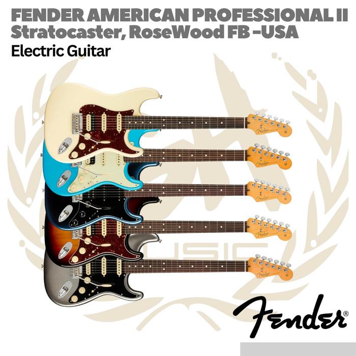 Fender American Professional II HSS Stratocaster Electric Guitar RW