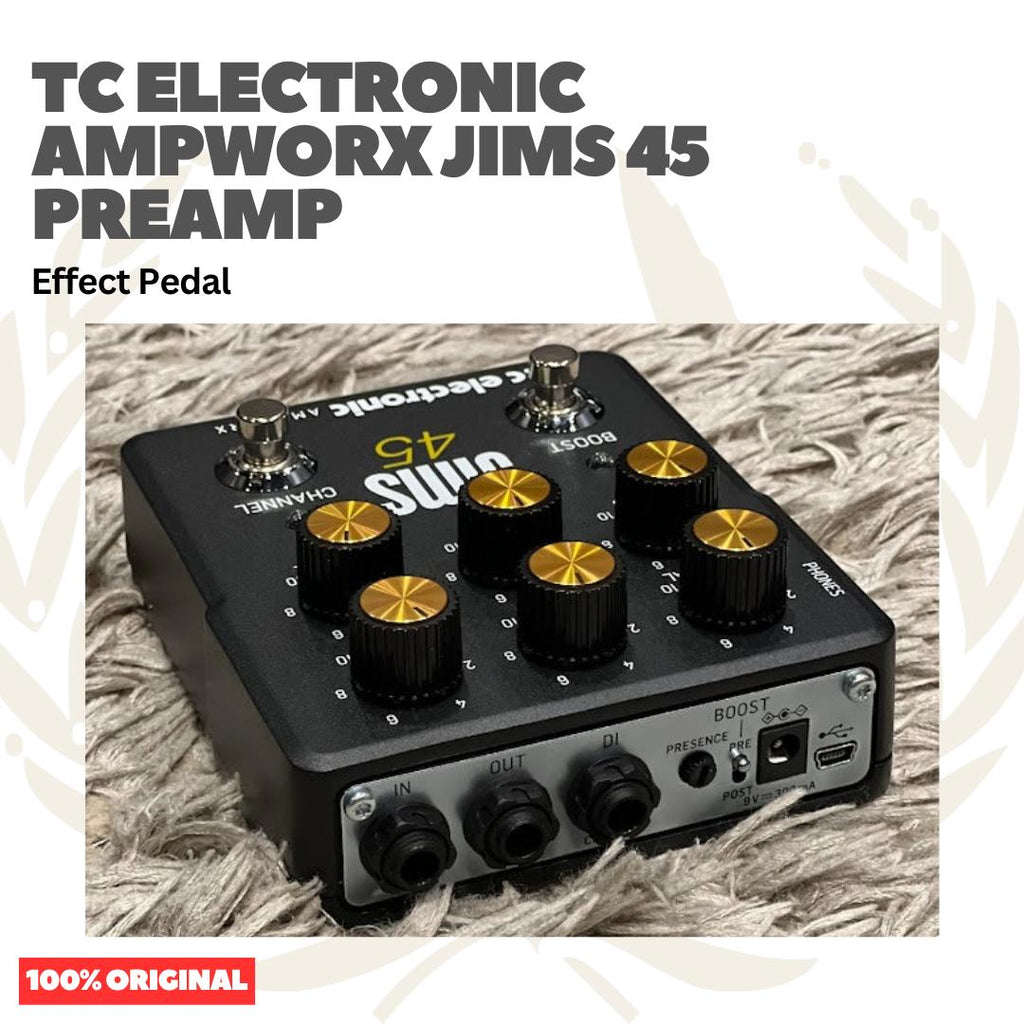 TC Electronic Ampworx JIMS 45 Preamp Guitar Effect Pedal - Pedal Efek Gitar Bass