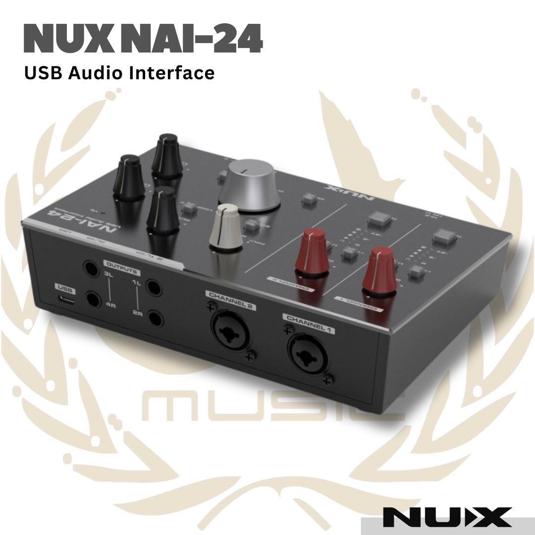 NUX NAI-24 USB Audio Interface - Sound Card NUX NAI 24 | NAI24 Soundcard