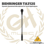 Behringer TA312S Dynamic Gooseneck Microphone for Vocal Applications