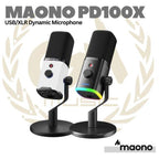 MAONO PD100X USB/XLR Dynamic Microphone - Mic PD-100X Podcast Gaming