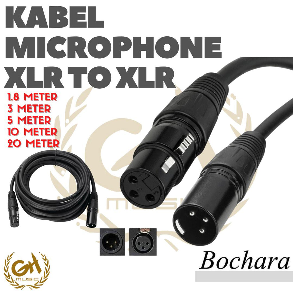 KABEL MICROPHONE BOCHARA XLR TO XLR
