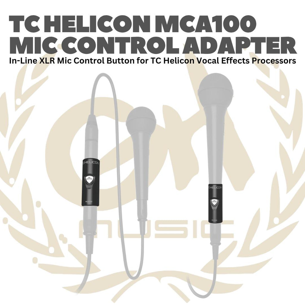 TC Helicon - MCA100 Mic Control Adapter - MCA 100 Adaptor Mik MCA-100 Microphone Adapter XLR