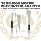 TC Helicon - MCA100 Mic Control Adapter - MCA 100 Adaptor Mik MCA-100 Microphone Adapter XLR