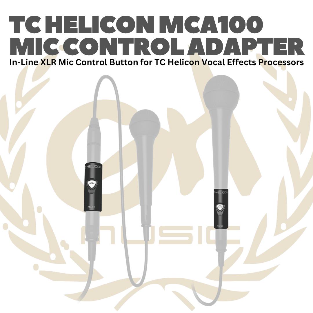 TC Helicon - MCA100 Mic Control Adapter - MCA 100 Adaptor Mik MCA-100 Microphone Adapter XLR