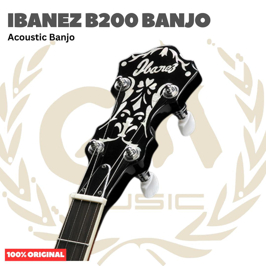 Ibanez B200 Acoustic Banjo - Gitar Banjo Tradisional 5-Senar Original Asli