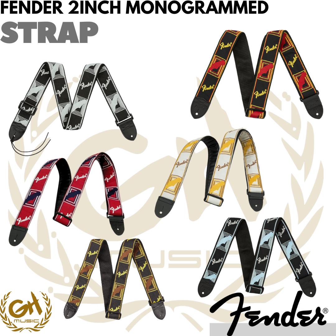 Fender 2inch Monogrammed Guitar Strap | STRAP GITAR FENDER