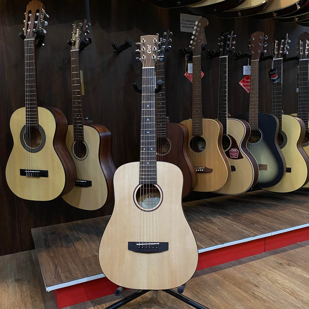 Cort Earth GO Acoustic Electric Guitar with Pre-Amp - Gitar Transkustik TransAcoustic Akustik Elektrik Earth-Go PreAmp Original Asli