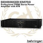 BEHRINGER KM750 Professional 750W Stereo Power Amplifier ATR | KM 750