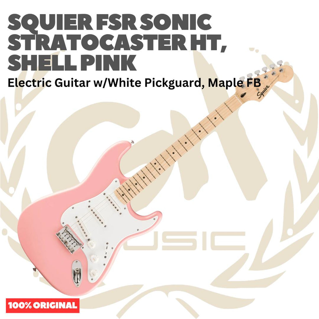 SQUIER FSR Sonic Stratocaster HT Electric Guitar - Gitar Listrik Elektrik Hardtail non Tremolo Original Asli