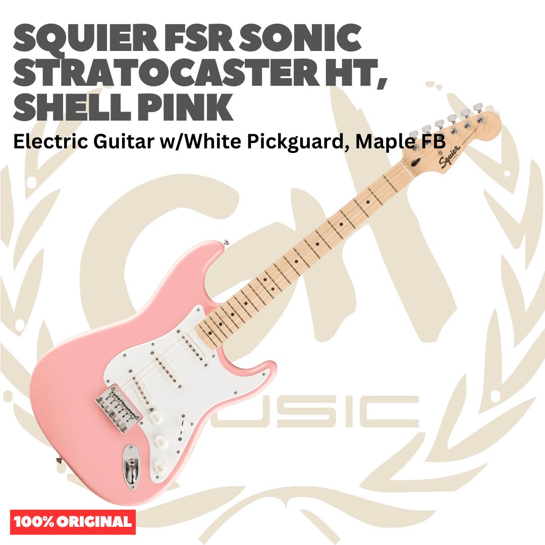 SQUIER FSR Sonic Stratocaster HT Electric Guitar - Gitar Listrik Elektrik Hardtail non Tremolo Original Asli