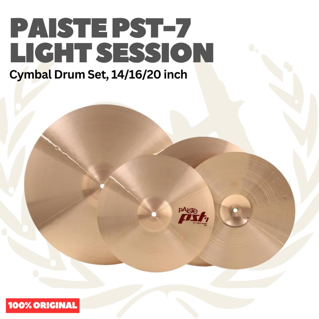 Paiste PST-7 Light Session Cymbal Drum Set 14,18,20 inch - Set Simbal Drum PST7