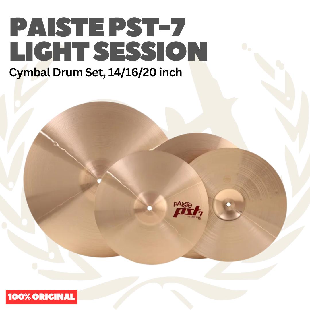 Paiste PST-7 Light Session Cymbal Drum Set 14,18,20 inch - Set Simbal Drum PST7
