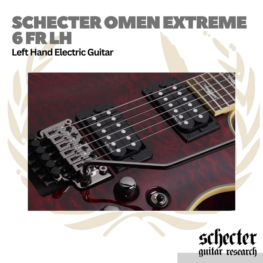 Schecter Omen Extreme 6 Floyd Rose FR Left Handed Electric Guitar | Gitar Elektrik Kidal