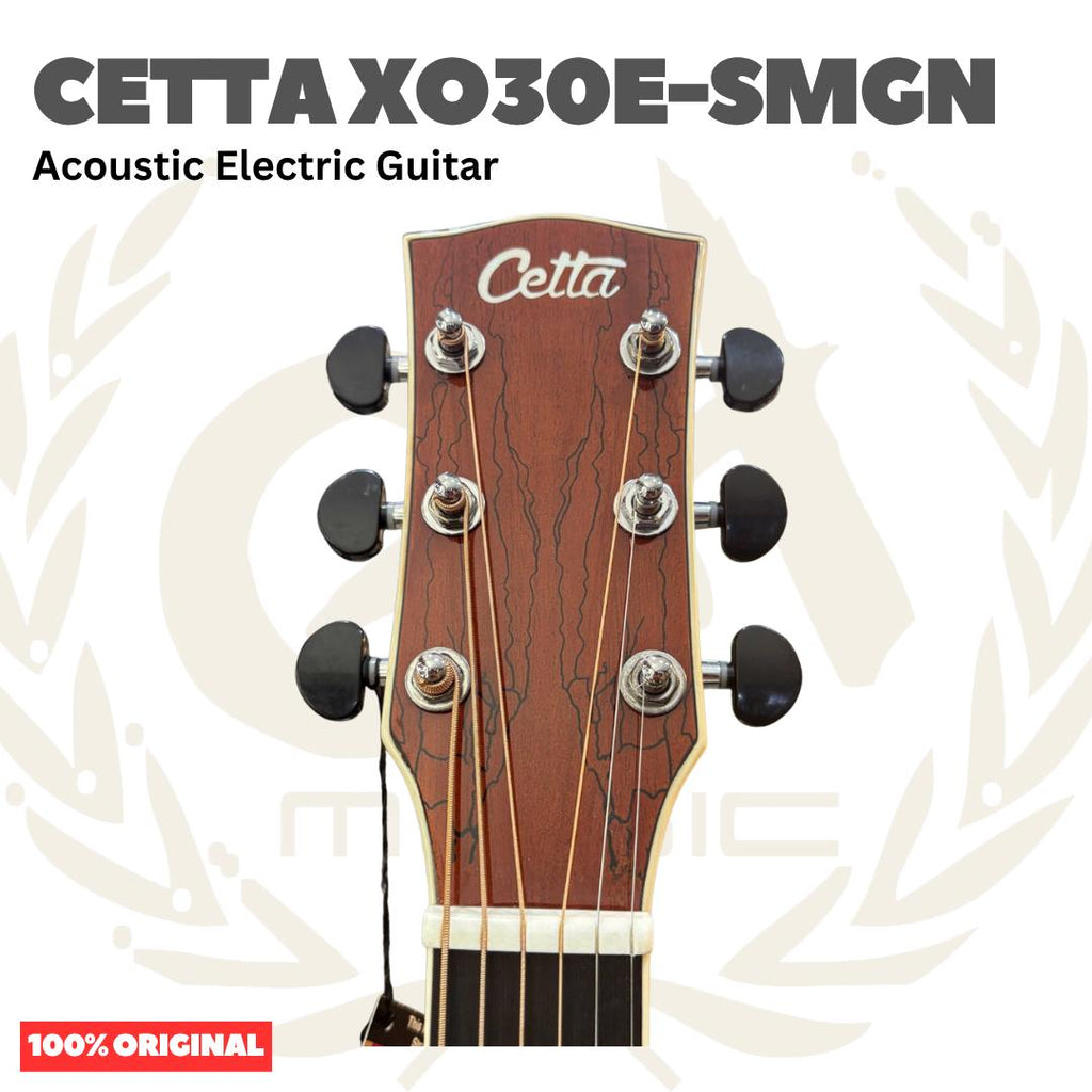 Cetta XO30E-SMGN Acoustic Electric Guitar - Gitar Akustik Elektrik dengan Preamp XO-30E-SMGN