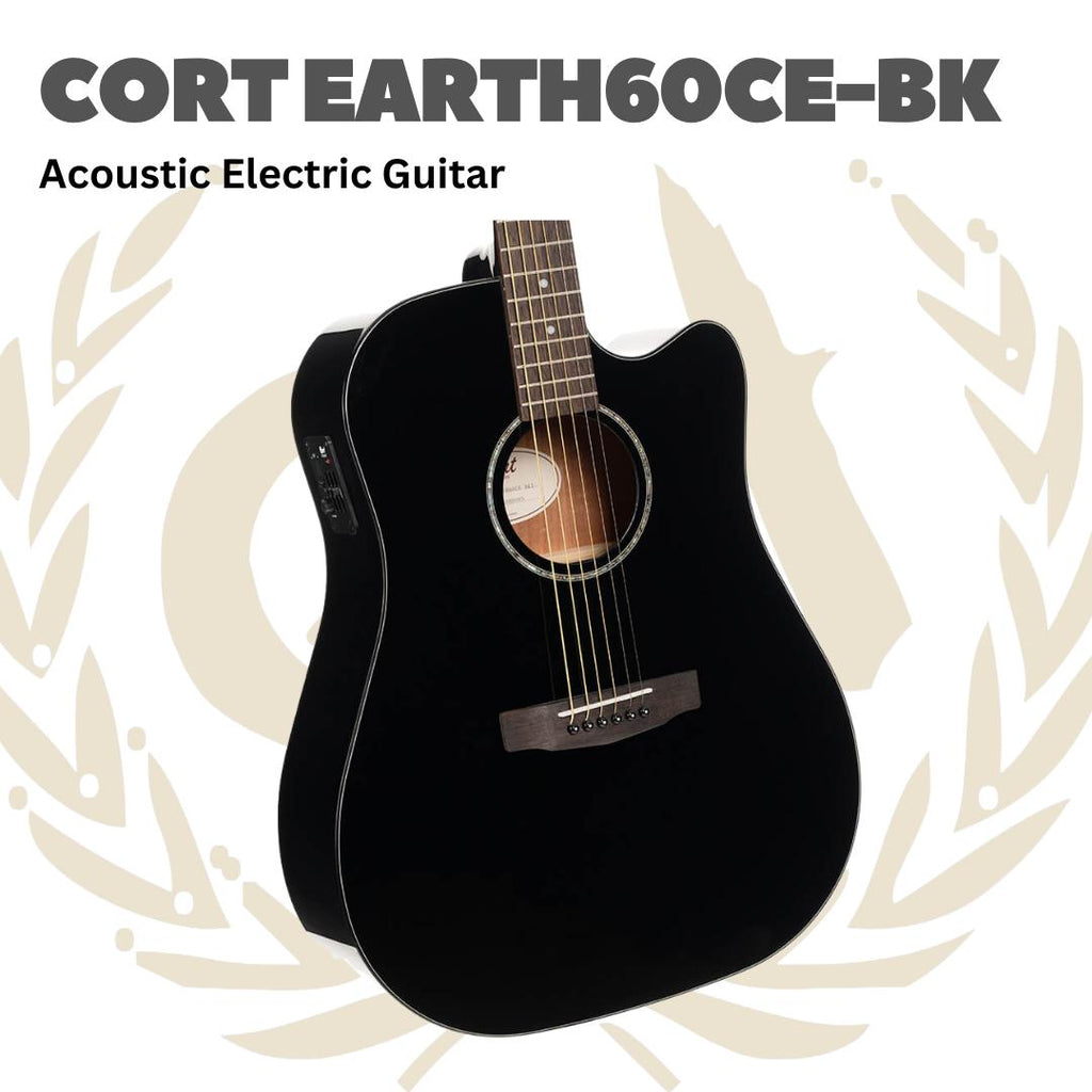 CORT Earth60CE Acoustic Electric Guitar | Gitar Akustik Elektrik