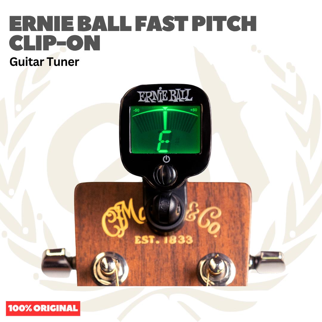 Ernie Ball Fast Pitch Clip-On Guitar Tuner - Tuner Gitar 9644