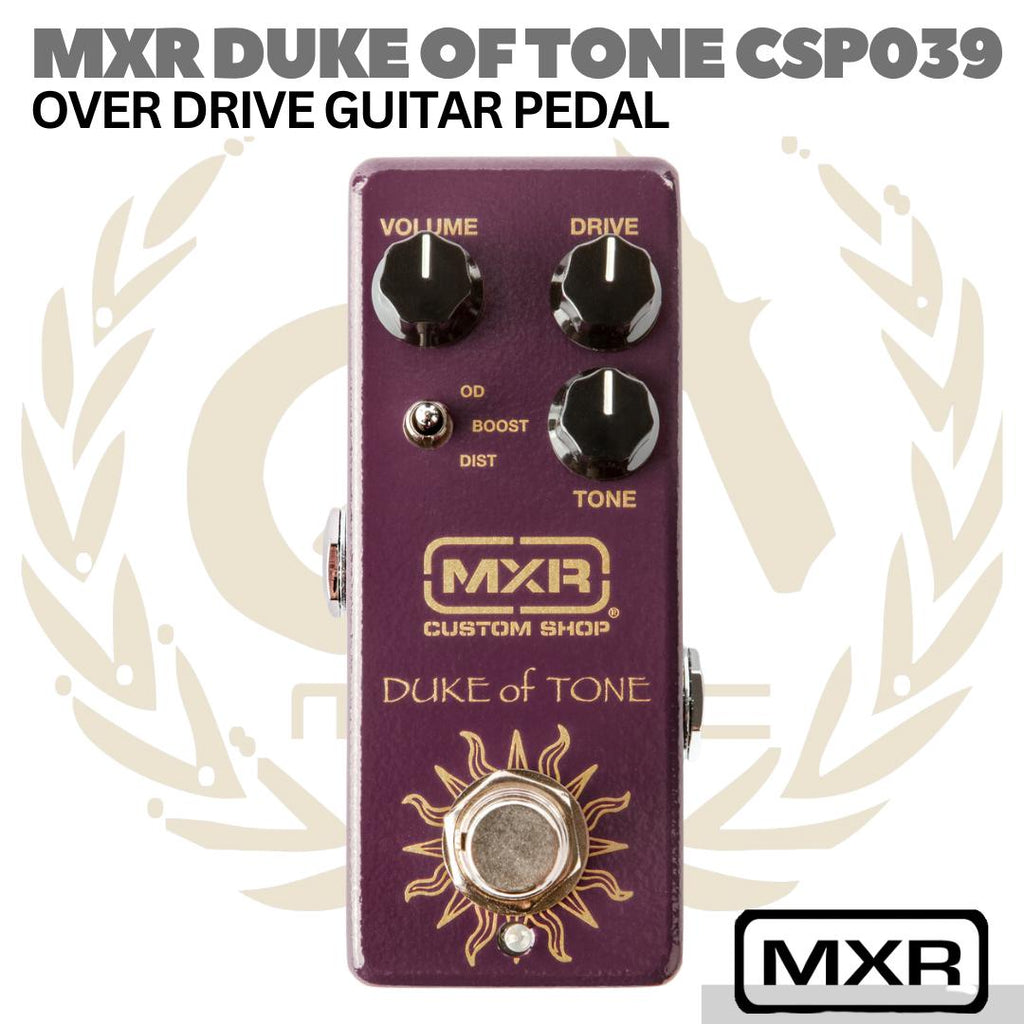 MXR DUKE OF TONE CSP039 Overdrive Pedal Guitar | Jim Dunlop Stompbox